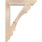 Ekena Millwork Olympic Slat Smooth Bracket w/ Offset Brace, Douglas Fir, 7 1/2"W x 36"D x 48"H BKT0806X36X48OLY06SDF - alternate 2